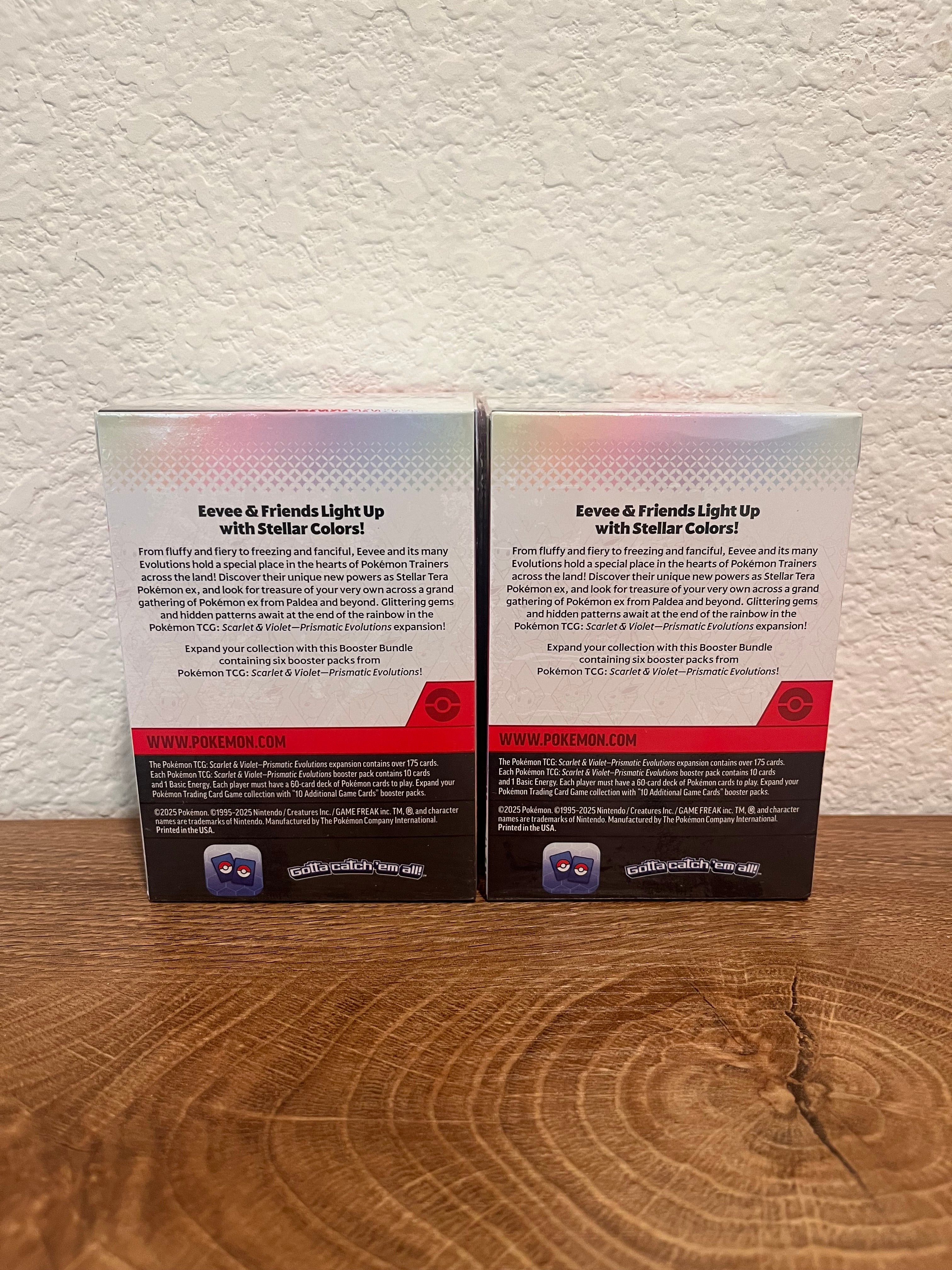 Pokemon: Prismatic Evolution Booster Bundle Box- 2 BOXES INCLUDED